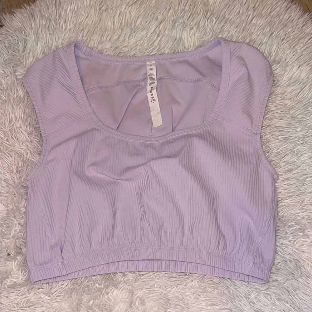 Lululemon LA cap sleeve crop top